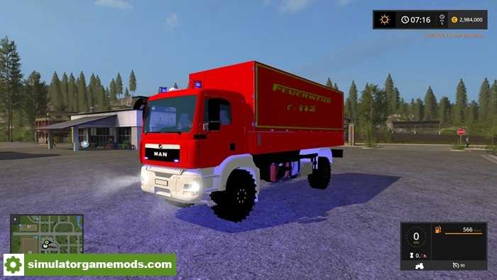 FS17 – Man Firefighter Vehicle Gw-l V1.0