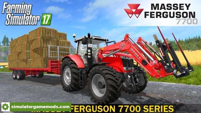 FS17 – Massey Ferguson 7700 More Realistic Tractor V2