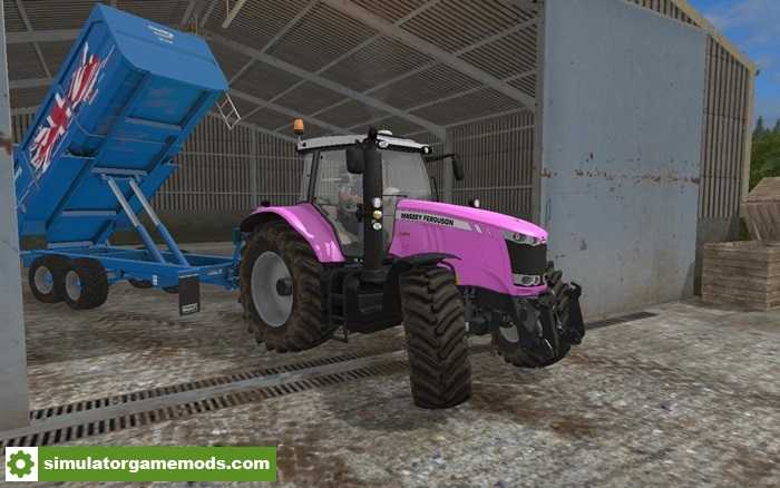 FS17 – Massey Ferguson 7700 Cancer Research Pink Tractor V1.0