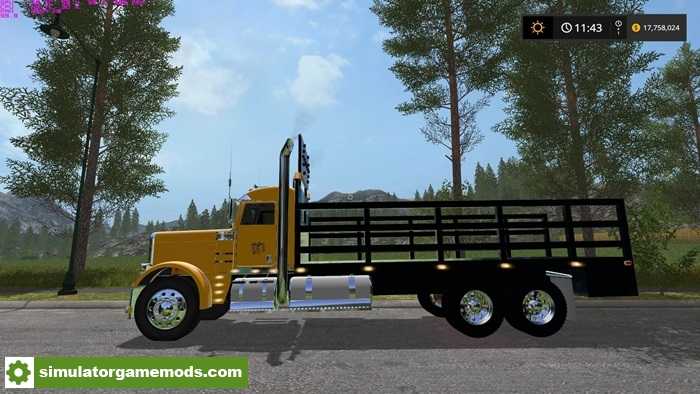 FS17 – Peterbilt NYS DOT 388 Stake Bed Truck V1.0