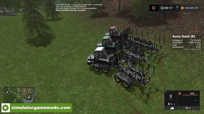 FS17 – Ponsse Buffalo With Autoload and Loading Aid V1.3