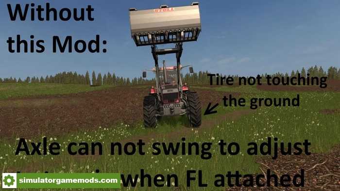 FS17 – Swinging Axle With Frontloader (Axle Lock Remover) V1.0