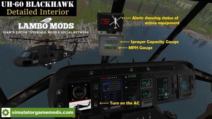 FS17 – UH-60 Blackhawk – Helicopter – Lambo-Mods V2