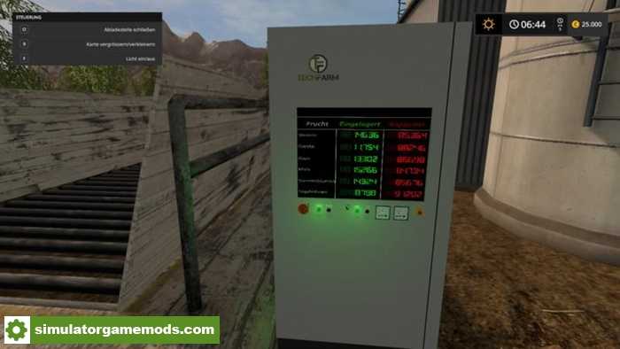 FS17 – Unloading Point & Animated Control Box V2