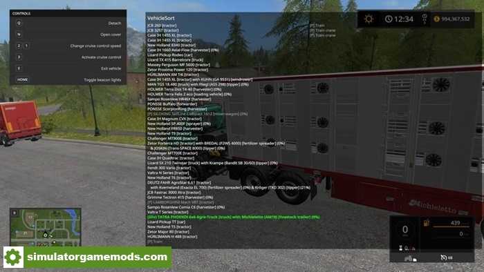 FS17 – Vehiclesort V2.1.0.3