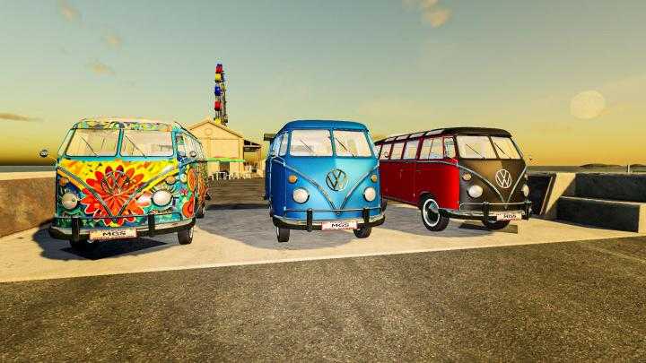 FS19 – Hippy Volkswagen Van V1.1