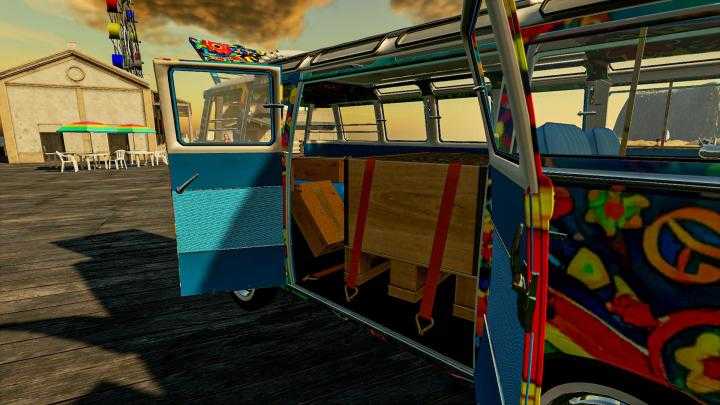 FS19 – Hippy Volkswagen Van V1.1