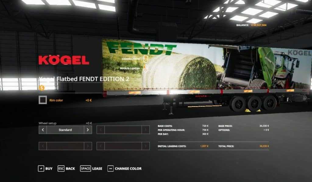 FS19 – Fendt Edition 2 Kogel Autoloader Trailer V1