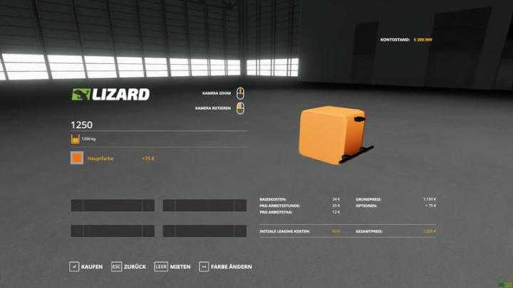 FS19 – 1250Kg Weight V1