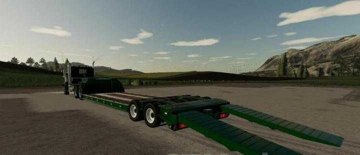 FS19 – 16 Wheels Low Deck Trailer V1