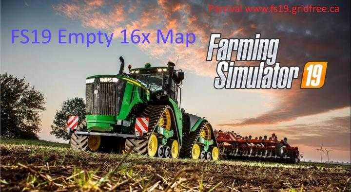 FS19 – 16X Empty Map V1