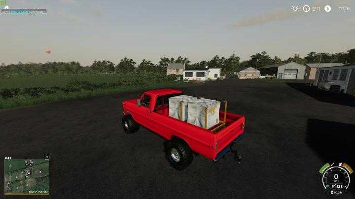 FS19 – 1970 Ford F250 With Colision On Flatbed V1.1