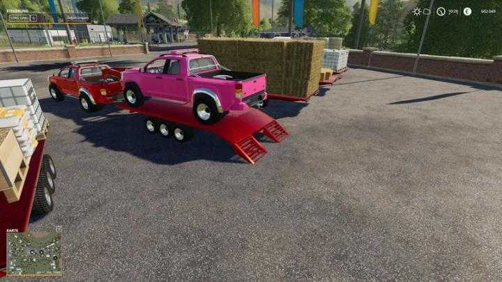 FS19 – 2014 Pickup With Semi-Trailer And Autoload V1.9