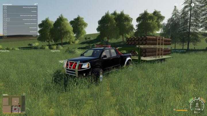 FS19 – 2014 Pickup With Semi-Trailer And Autoload V1.9