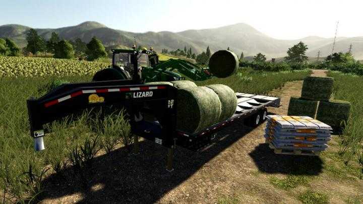 FS19 – 22Ft Gooseneck Baling Trailer V1