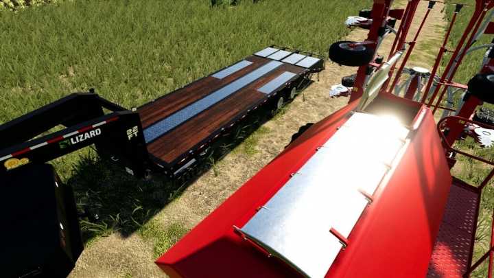 22Ft Gooseneck Baling Trailer V1.1 FS19