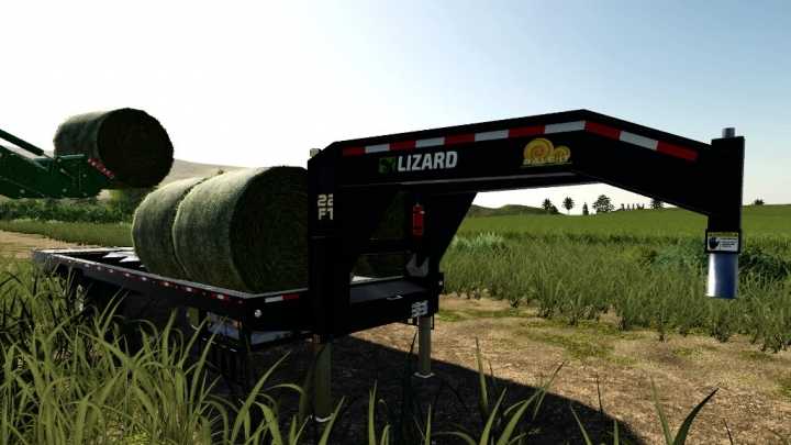 22Ft Gooseneck Baling Trailer V1.1 FS19