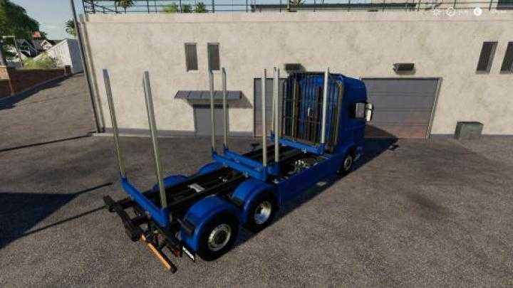 FS19 – Adjustable Hooklift Wood Container V1