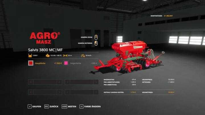 FS19 – Agromasz Salvis3800 – Multicolor V1