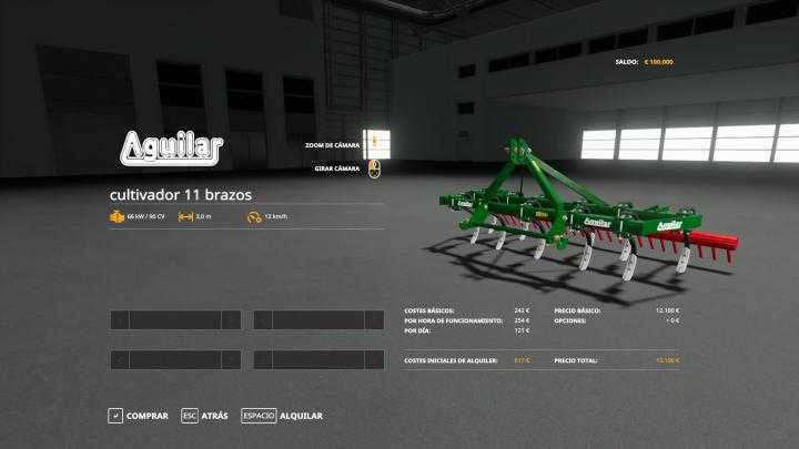 FS19 – Aguilar 11 Brazos Cultivator V1