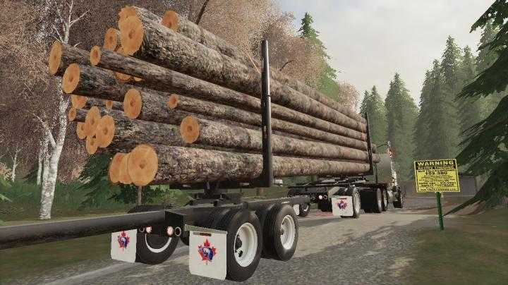 FS19 – Arctic Jeep And Pole Logging Trailers 1.0