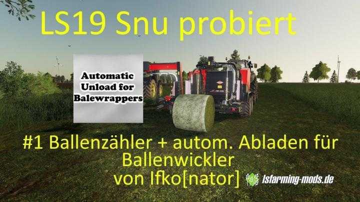 FS19 – Auto Unload Baler V1