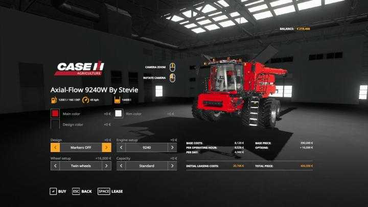 FS19 – Axial Combine Update V1