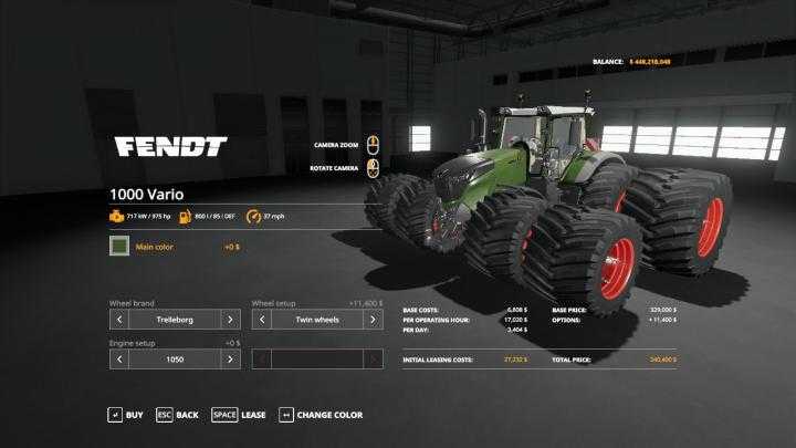 FS19 – Beast Fendt 1000 Vario Ve V1