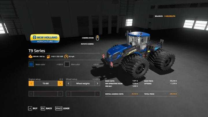 FS19 – Beast Newholland T9 Series Ve V1