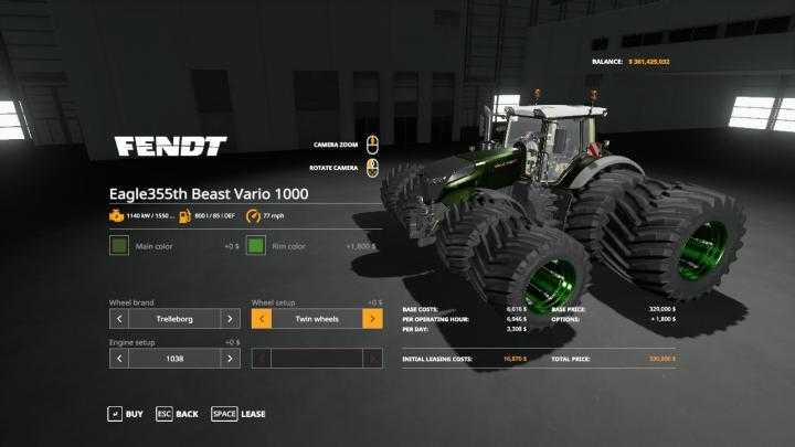 FS19 – Beast Vario 1000 V1