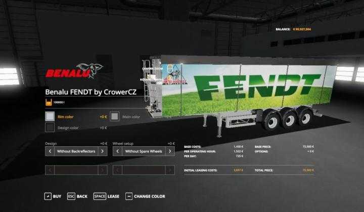 FS19 – Benalu Fendt Tipper Trailer V1