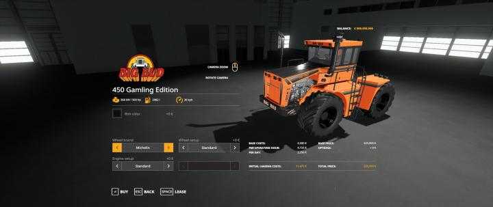 FS19 – Big Bud 450 Gamling Edition V1