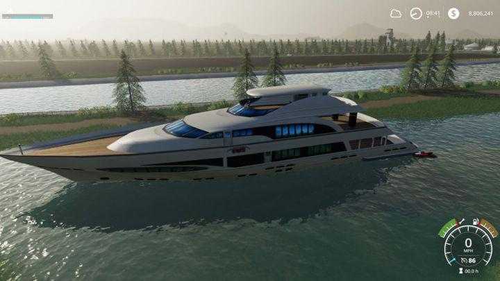 FS19 – Big Yacht Boat V1.5