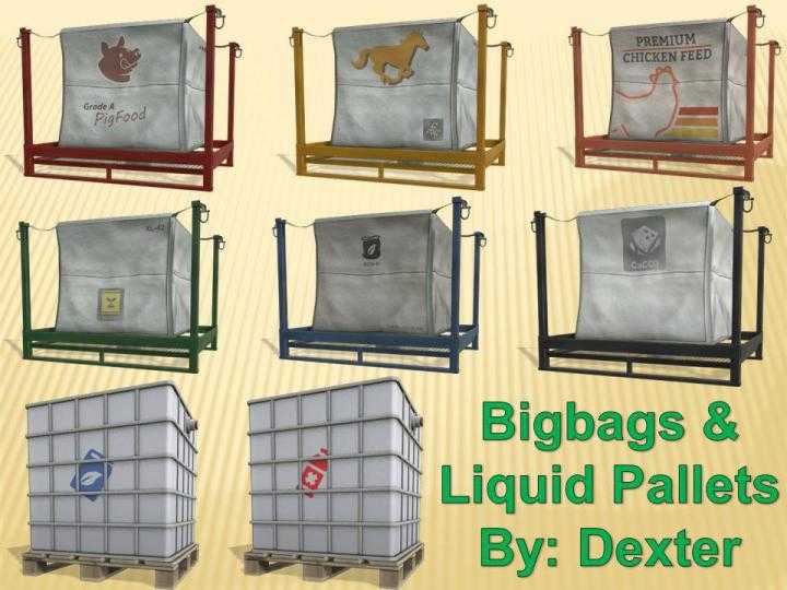 FS19 – Bigbags & Liquid Pallets V1.2