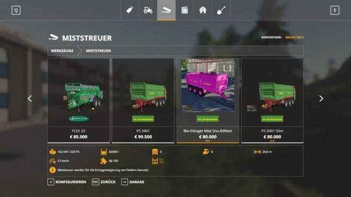 FS19 – Bio Dunger Pack Snu-Edition V1