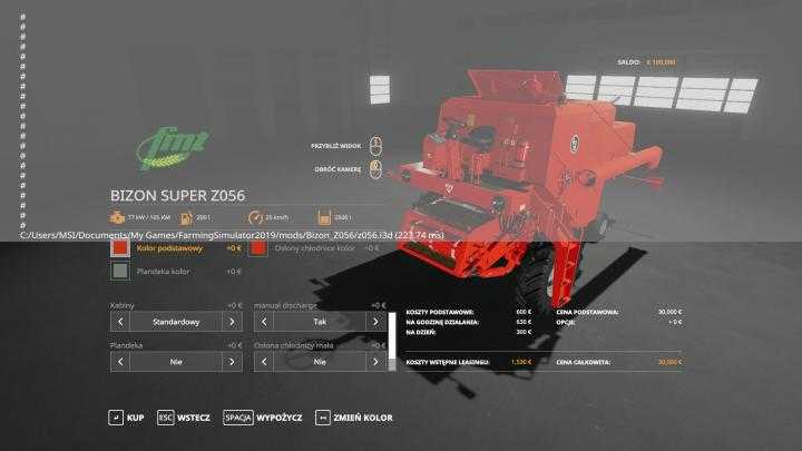 FS19 – Bizon Z056 V1