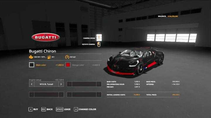 FS19 – Bugatti Chiron V1