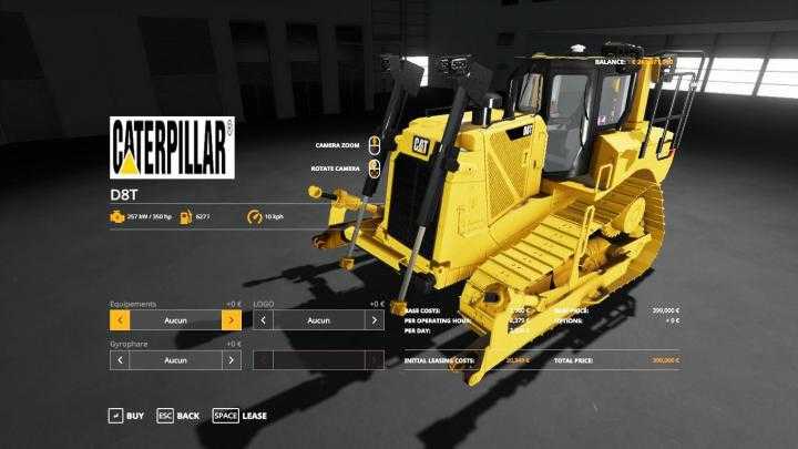 FS19 – Bulldozer Caterpillar D8T Sdm V1