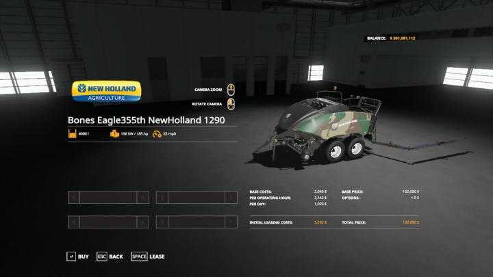 FS19 – Camo New Holland Pack V1