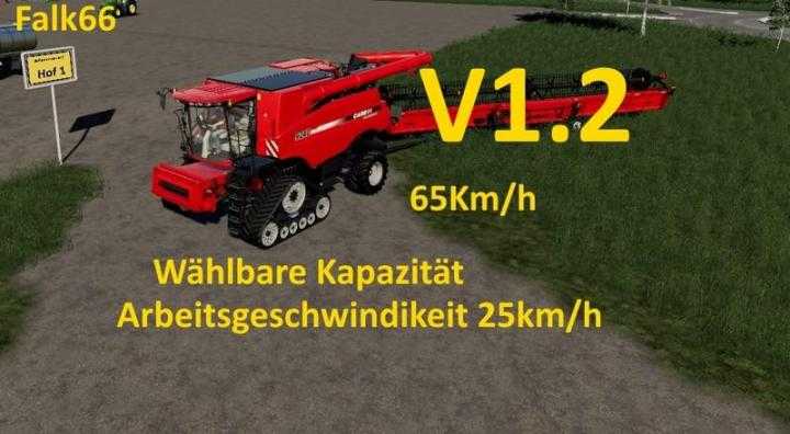 FS19 – Case Axial 9240 With Capacity Option And Working Speed 25Km/h V1.2