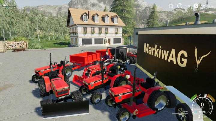 FS19 – Case Ih 235 Lawn Tractor And Car Hauler Pack V1