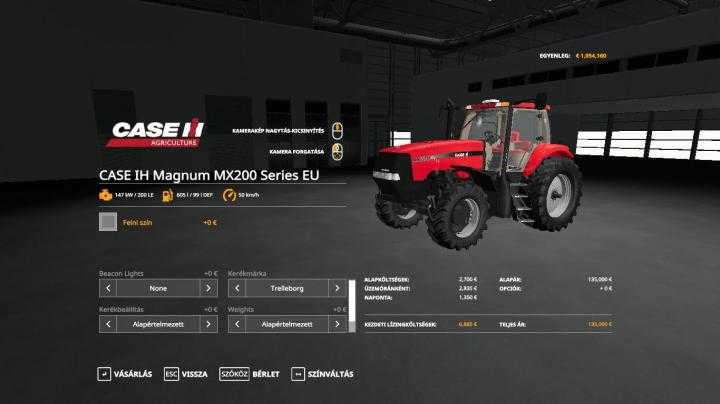 FS19 – Case Ih Magnum Mx200 Series Eu V1