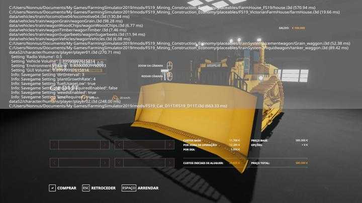 FS19 – Cat D11T V0.1