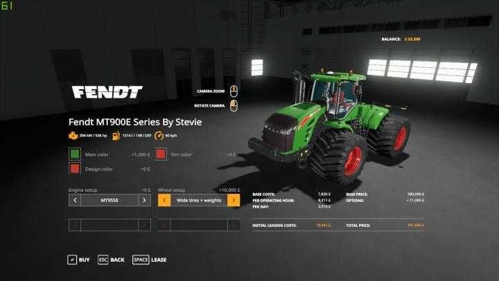 FS19 – Challenger/Fendt Mte900 Series V1.0.0.5