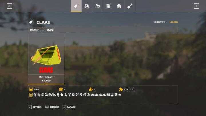 FS19 – Claas Bucket V1