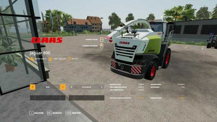 FS19 – Claas Jaguar 800 Packet V1.2