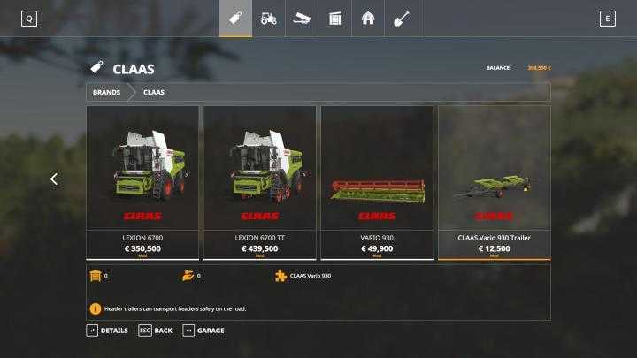 FS19 – Claas Pack V2