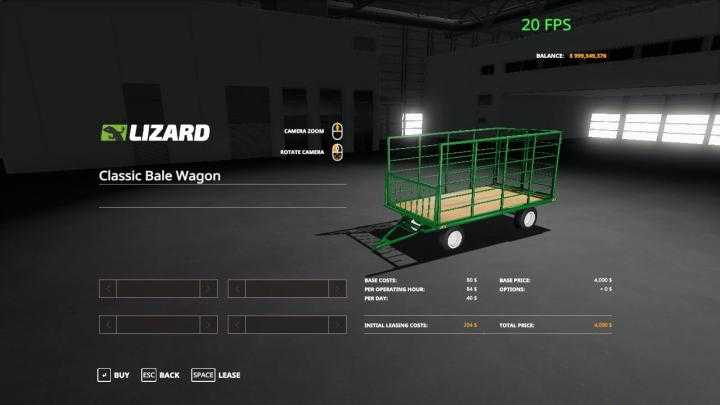 FS19 – Classic Bale Wagon V1