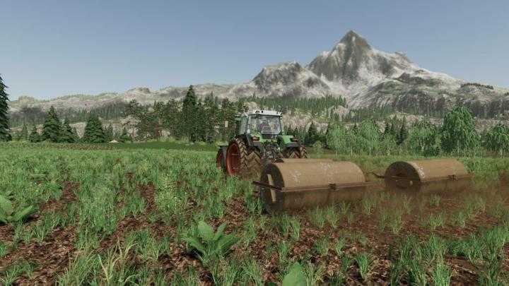 FS19 – Concrete Meadow Rolls V1