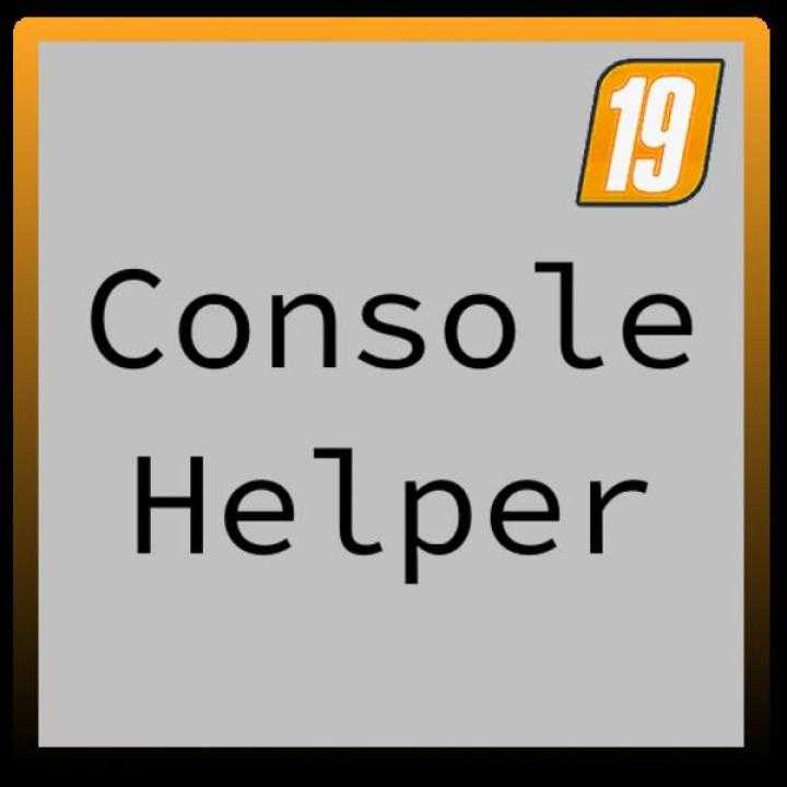 FS19 – Console Helper V1